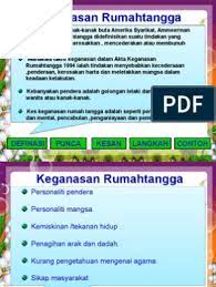 Keganasan rumah tangga masih lagi dianggap sebagai suatu perkara peribadi keluarga. Keganasan Rumahtangga 1