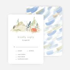 Tahoe Inspired Wedding Response Cards In 2021 Wedding Response Cards Lake Wedding Invitations Wedding Invitation Card Design