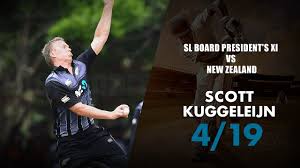 Debutant scott kuggeleijn played a key role for chennai super kings in its win over kings xi punjab, giving away just ten runs and taking two wickets in his final two overs, especially after going for 27 in. Scott Kuggeleijn Picks Up Four Sri Lankan Wickets Youtube