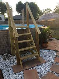 Above Ground Pool Steps Above Ground Pool Steps Pool Steps Backyard Pool