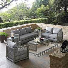 Cassiopeia Outdoor Patio 6 Piece Sofa Seating Group With Cushions In 2020 Outdoor Sofa Sets Outdoor Furniture Sets Outdoor