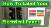 The electrical code requires you to label, or index, your panel. How To Label An Electrical Panel Electrical Solutions Youtube