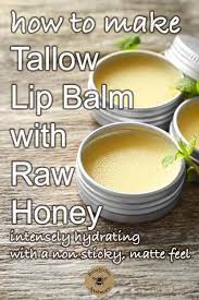 Tallow Lip Balm Recipe With Honey Recipe Lip Balm Recipes The Balm Diy Skin Care Recipes