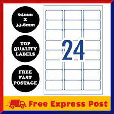 Make sure your barcode will hold up to its use. 50 Sheets 24 Per Page A4 Self Adhesive Address Labels Paper Sticker 24 Up Ebay