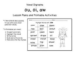An interactive working with words extravaganza. Oi Digraph Worksheets Drone Fest