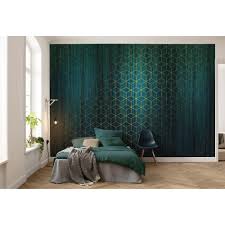 Papier Peint Panoramique Mystique Multicolore Intisse Komar L 400 X H 280 Cm Papier Peint Vert Papier Peint Chambre Design