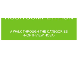 Extemporaneous writing · health career photography · healthy lifestyle** . Ppt Hosa Competition Powerpoint Presentation Free Download Id 3534142