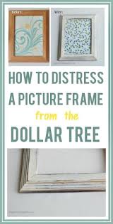How To Distress A Picture Frame From The Dollar Tree Happy Deal Happy Day Diy Picture Frames Picture Frame Crafts Frame Crafts
