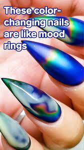 These Color Changing Nails Are Like Mood Rings And They Ll Give You 90s Flashbacks Color Changing Nails Mood Ring Nails