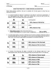 A response will appear in the window below the question to let you know if you be sure to read the feedback. Mendelian Genetics Worksheet Fill Online Printable Fillable Blank Pdffiller