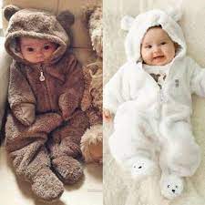 Pudcoco Infant Baby Girl Boy Fuzzy Hooded Romper Bodysuit Winter Outfit Walmart Com Baby Girl Clothes Winter Baby Boy Winter Outfits Cute Baby Girl Outfits