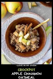 Crock Pot Apple Cinnamon Oatmeal In 2020