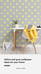 A Grey And Yellow Wallpaper Mural Is A Great Choice For Creating A Modern Space That Layers Both Light Cool Kids Bedrooms Mural Wallpaper Bright Office Colors