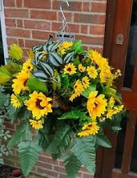 Free shipping on qualified orders. Artificial Sunflower Trailing Hanging Basket Flower Ivy Leaf Fern Foliage Plant Ebay