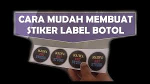 Kamu dapat langsung membuat desain botol dari gadget mu dimanapun dan kapanpun. Cara Membuat Stiker Botol Vinyl Transparan Youtube