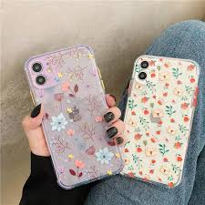 A stylish shabby chic pattern design for her or anyone. Buy Flower Leaf Shockproof Bumper Phone Case For Iphone 11 Pro X Xs Max Xr 7 8plus Transparent Soft Clear Floral Tpu Back Cover Case At Affordable Prices Free Shipping Real