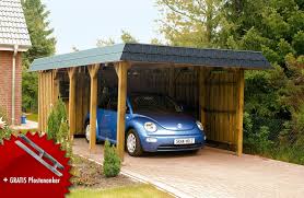 Holz Carport Skanholz Spreewald Walmdach Einzelcarport Vom Garagen Fachhandler