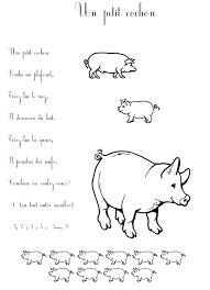 De jolis petits cochons prêt à être coloriés par les enfants… Un Petit Cochon Chanson Enfant Tete A Modeler