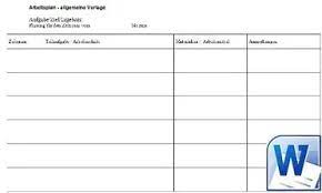 Maybe you would like to learn more about one of these? Arbeitsplan Vorlage Vorlagen Gratis