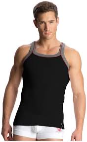 Jockey Black Grey Melange Vest Style Number Us54
