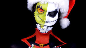 Mashup Makeup Of A Baby Grinch Jack Skellington Youtube