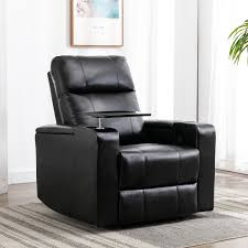 Besides, it fits perfectly into small spaces due to its smaller profile. Ebern Designs 39 Wide Faux Leather Power Recliner Home Theater Individual Seat With Cup Holder Reviews Wayfair