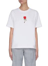 See more ideas about embroidery tutorials, hand embroidery patterns embroidered flower denim diy. Shushu Tong Embroidered Flower Crewneck T Shirt Women Lane Crawford