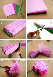 Étiqueté avec :activité calme activité manuelle art créativité motricité fine tampons. 1001 Tutoriels Et Super Idees Pour Une Activite Creative De Printemps Fleurs En Papier De Soie Tuto Fleurs En Papier Fleurs En Papier