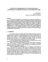 12,259 likes · 16 talking about this. Exigences Europeennes Et Internationales Concernant La Prudence Dans L Activitee Bancaire Munich Personal Repec Archive