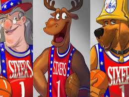 76ers mascot dog franklin duck named knicks york sixers ears even bill philadelphia bleeding nba looks his unveil hybrid monster. Philadelphia 76ers The Final Options For The Next Mascot Include A Cartoonish Ben Franklin Moose And Dog