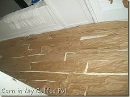 Paper Bag Flooring That Looks Like Wood Amazing And C H E A P Paper Bag Flooring Brown Paper Bag Floor Diy Flooring