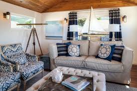 The colors used in a nautical theme are themselves, relaxing and calming, and the use of nautical accessories make the room serene and comforting. 20 Nautical Home Decorations In The Living Room Home Design Lover