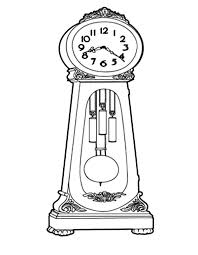 Grandfather Clock How To Draw Grandfather Clock Coloring Pages Coloring Pages Grandfather Clock Melting Clock