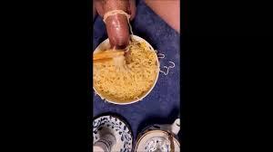Food sex- cum on noodle- gay Asian porn feat Ren Ni Chuo