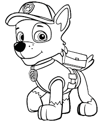 Marshall and chase in christmas. Paw Patrol Coloring Pages Best Coloring Pages For Kids
