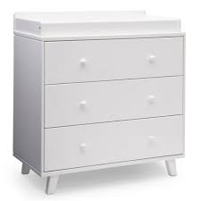 Delta Children Ava 3 Drawer Dresser With Changing Top White Target