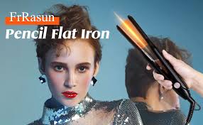 However, with the correct technique, a flat iron can also be used to curl hair. Amazon Com Small Flat Iron Professional Hair Straightener With 1 3 Inch Plate For Short Hair Beard And Pixie Cut Instant Heat Up Dual Votage Beauty Personal Care