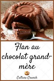 Flan Au Chocolat Grand Mere La Recette Facile Flan Chocolat Recette Facile Recette Dessert Rapide