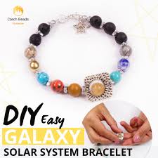 Blog News Diy Galaxy Solar System Easy Beaded Bracelet Tutorial
