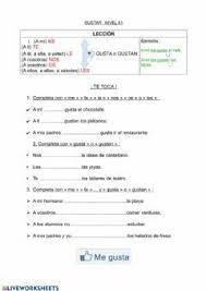Gustar Language Spanish Grade Level Primer De La Eso School Subject Espanol Como Lengua Extranjera Ele Ma In 2020 Workbook Teaching Spanish Interactive Activities