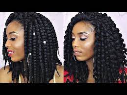 How i maintain my passion twists after 3 weeks!what's going on ya'll?? How To Unravel And Style Short Havana Twist Tutorial Short Havana Twist Black Hair Medium Length Natural Hair Twist Out