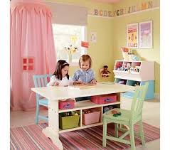 Kids Play Tables Kids Antique White Child Sized Trestle Table Girls Playroom Table Playroom Table Kids Craft Tables