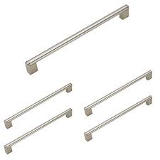 【 kitchen cabinet handles 】material:solid zinc alloy ;finish: Homidy Brushed Nickel Cabinet Pulls 12 3 5 Inch Hole Center 5 Pack Hdj14sn Brushed Nickel Cabinet Handles Boss Bar Modern Cabinet Hardware Pulls Kitchen Drawer Pulls Brushed Nickel Drawer Handles Buy Online