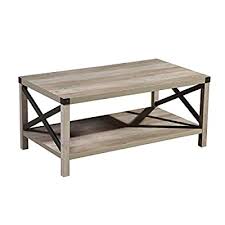 Savings spotlights · everyday low prices · curbside pickup Buy Lipo Rustic Coffee Table Modern Farmhouse Furniture Metal Wood Rectangle End Tables For Living Room Sofa Side Table With Ottoman Storage Shelf Light Grey Online In Kenya B08dxy2f21