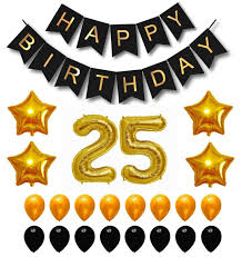 Happy 25th birthday25th birthday partiesgold birthday partybirthday thank youboy birthdaysweet bagsmini candlesround labelspersonalized stickers Festiko 25th Birthday Party Decoration Combo For Birthday Decoration Birthday Party Birthday Celebration Amazon In Toys Games