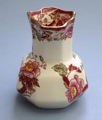 Masons Ironstone Red Mandalay Hydra Jug 11.5 Cm, Inspired by the Orient,  Hand Decorated With Gilt.