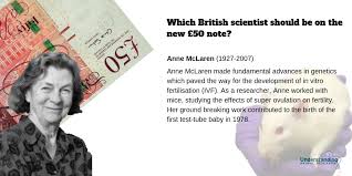 1 her work helped lead to human in vitro fertilisation (ivf). Vote Animal Research Scientist For New 50 Note Understanding Animal Research Understanding Animal Research