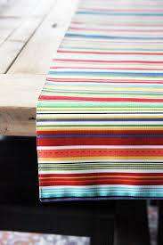 This Is Just Toooooooo Cool I Want Fabric Table Runner Colorful Stripes By Toocutecustomcrafts 26 00 Fabric Table Runner Fabric Table Runners