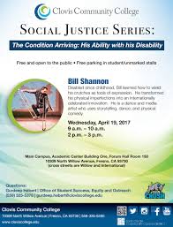 As Part Of Clovis Community College S Social Justice Series Bill Shannon Will Speak At Two Sessions On April Physical Comedy Student Activities Social Justice