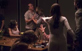 A budding playwright and his wife attend a dinner party hosted by wealthy, cultural elites, who have promised to bankroll the writer's latest play to broadway, but, in fact, have darker designs in mind for the couple. The Invitation 2015 Movie Trailer A Dinner Party With A Sinister Final Course Filmbook